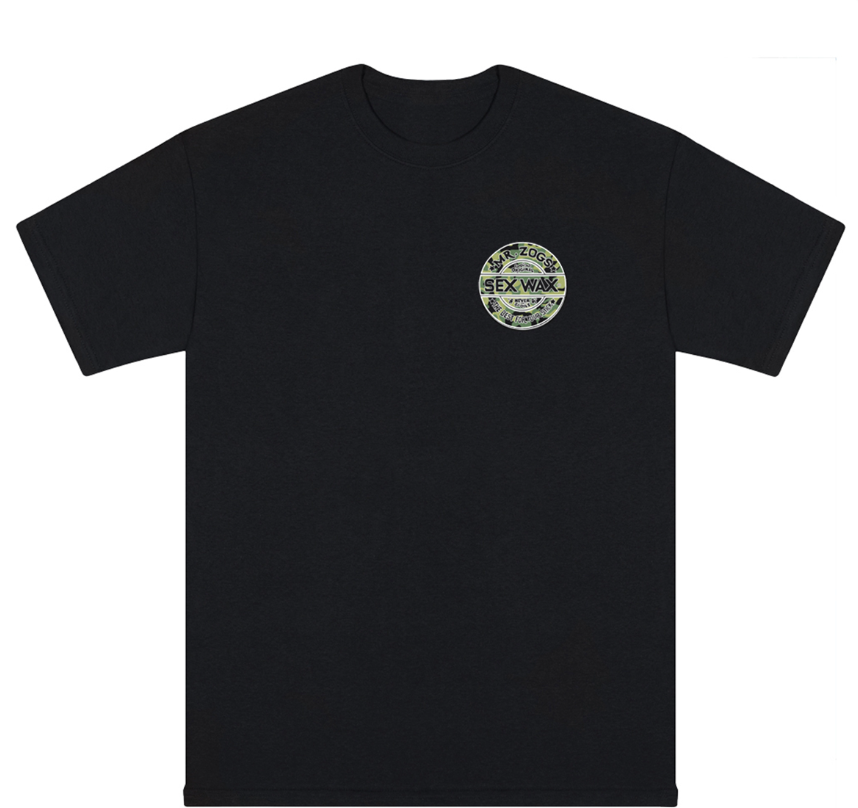 Sexwax Camo Mens T-Shirt - Black