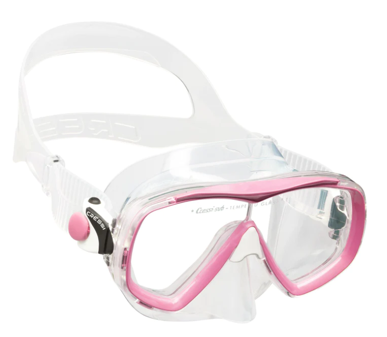 Cressi Estrella Dive Mask - Clear/Pink