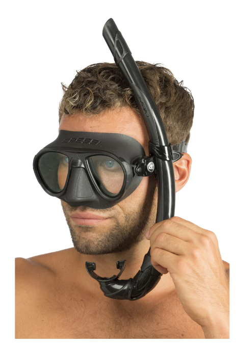 Cressi Calibro + Corsica Snorkeling Combo - Black