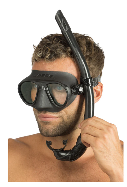 Cressi Calibro + Corsica Snorkeling Combo - Black