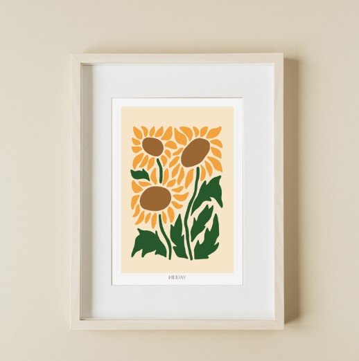 Midday x James Wilson A4 Art Print - 'Floral Collection No.03'