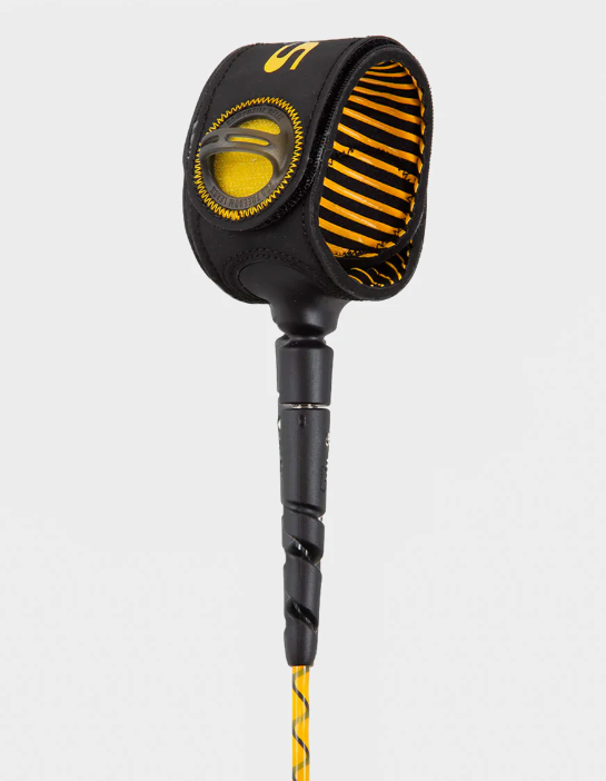 FCS Freedom Helix 6ft Surf Leash - Mango/Black