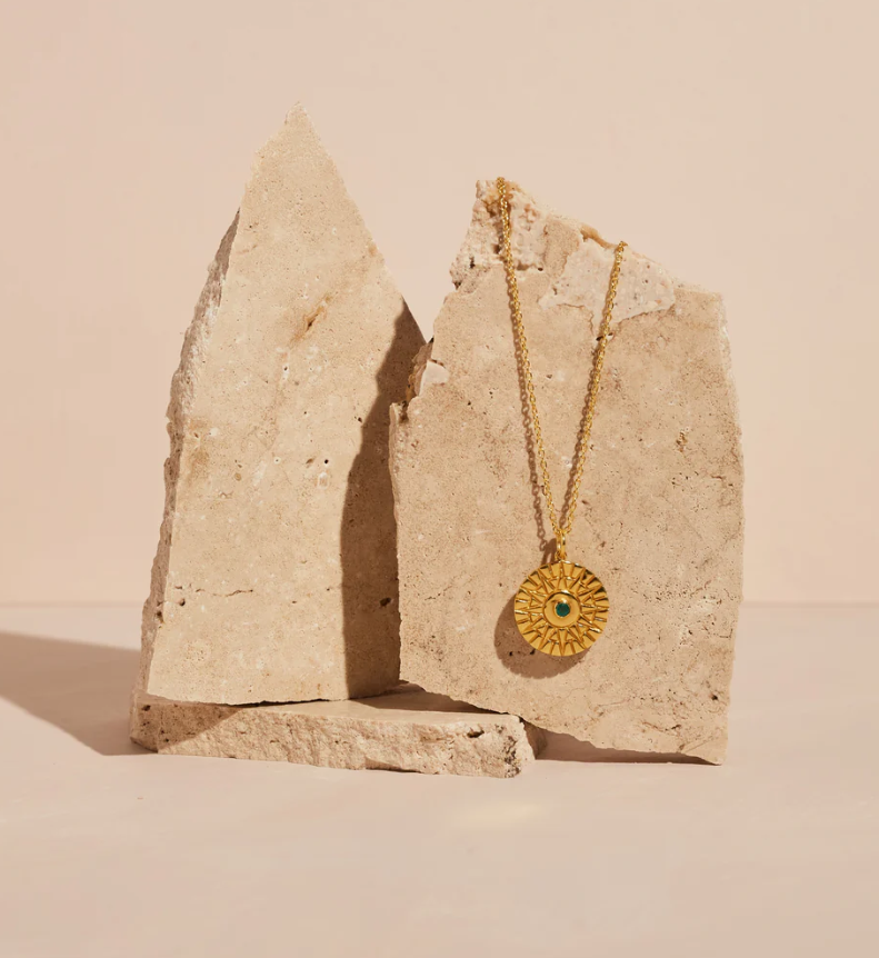 Cai and Jo The Aster Pendant Necklace - Gold