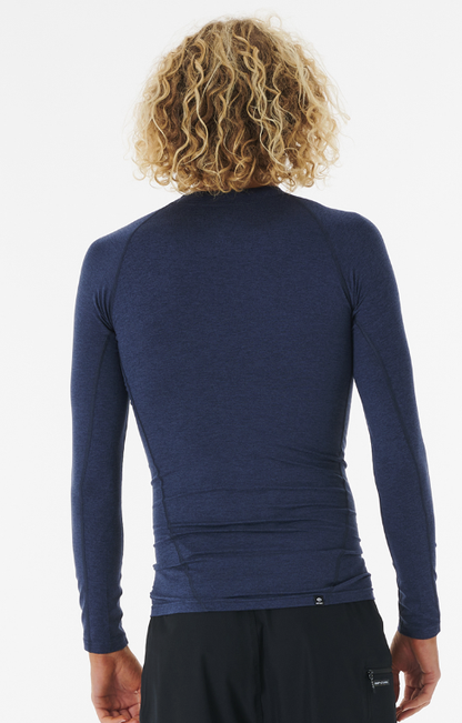Rip Curl Dawn Patrol Perf Long Sleeve Mens UV Tee - Navy Marle
