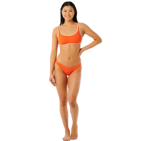 Rip Curl Premium Surf Womens Cheeky Bikini Bottoms - Hot Orange