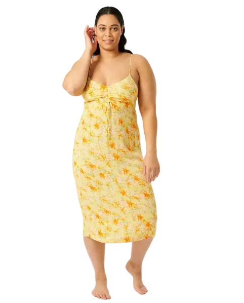 Rip Curl Summer Rain Womens Midi Dress - Straw