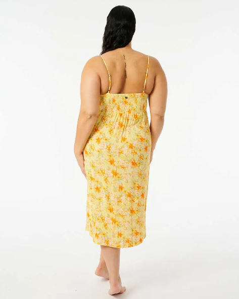 Rip Curl Summer Rain Womens Midi Dress - Straw
