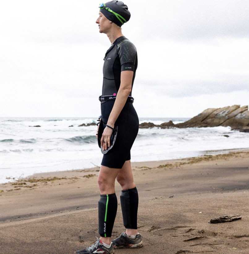 Orca Swimrun Unisex Calf Guards - Black