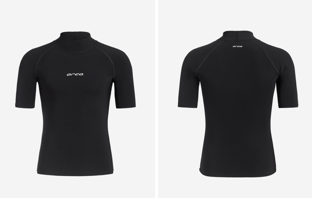 Orca Tango Mens Short Sleeve Rash Vest - Black