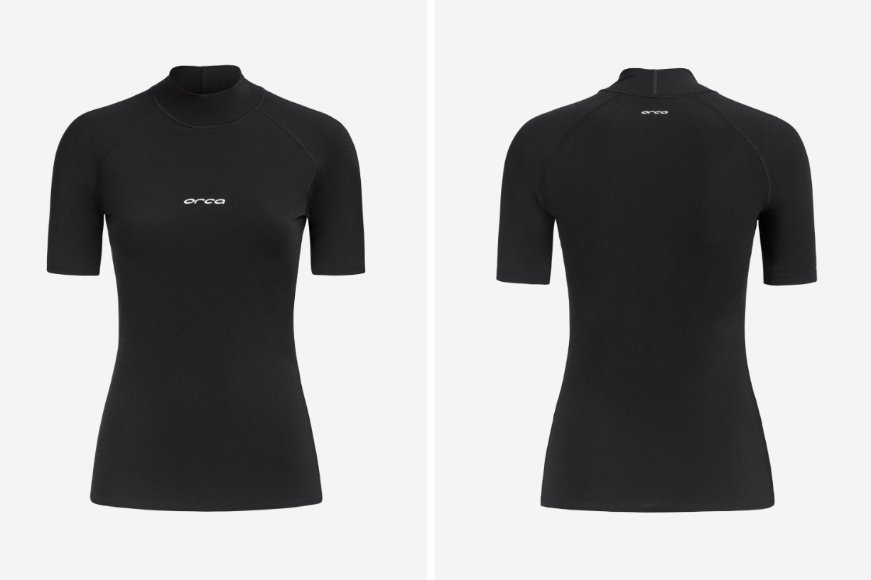Orca Tango Womens Short Sleeve Rash Vest - Black