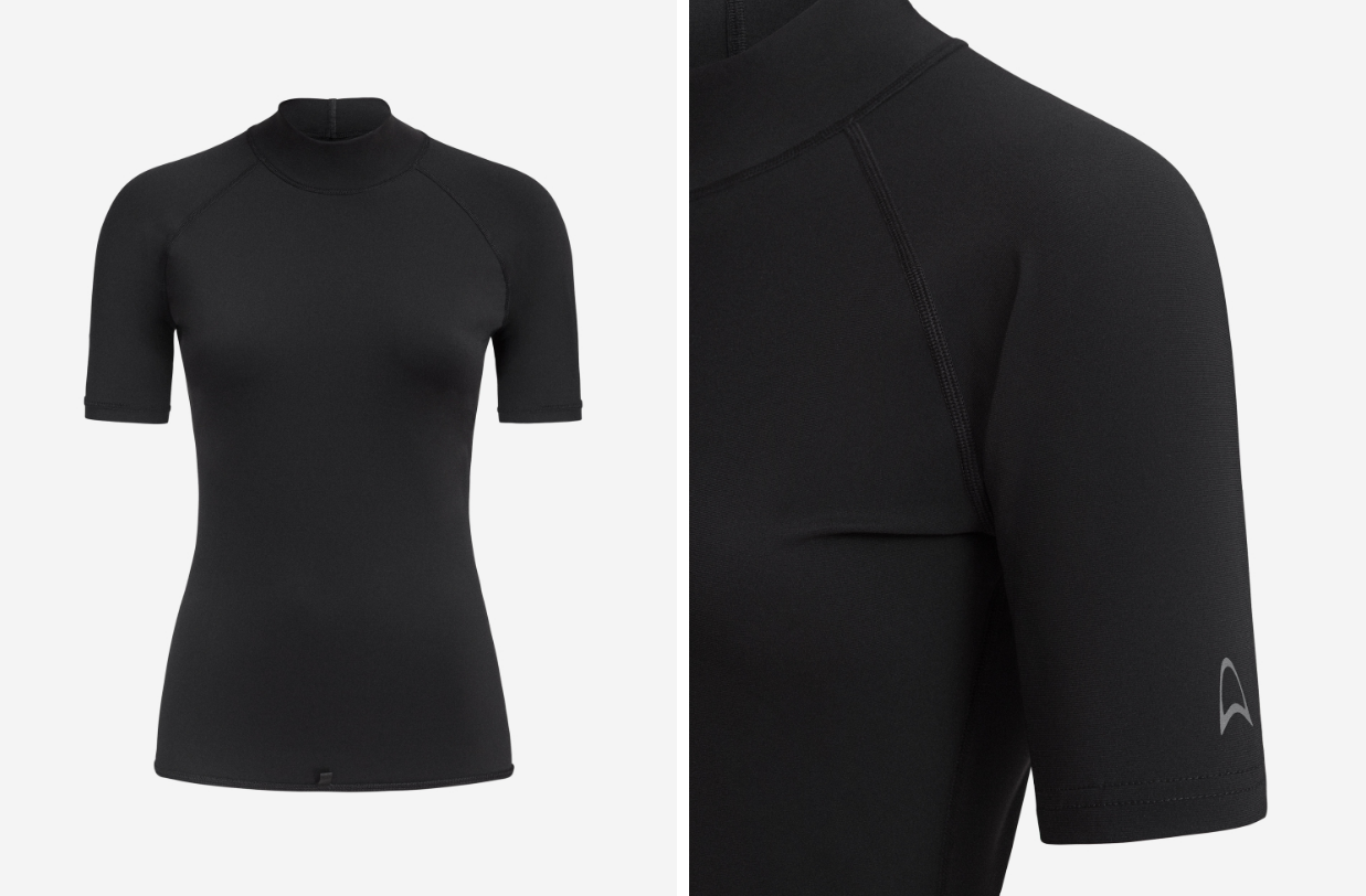 Orca Tango Womens Short Sleeve Rash Vest - Black