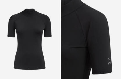 Orca Tango Womens Short Sleeve Rash Vest - Black