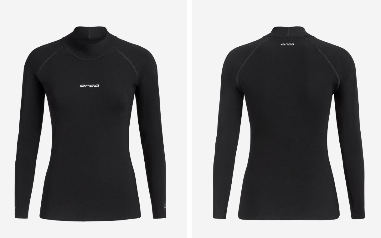 Orca Tango Womens Long Sleeve Surf Rash Vest - Black