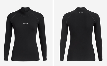 Orca Tango Womens Long Sleeve Surf Rash Vest - Black
