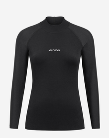 Orca Tango Womens Long Sleeve Thermal Surf Rash Vest - Black