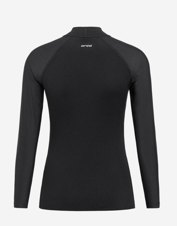 Orca Tango Womens Long Sleeve Thermal Surf Rash Vest - Black