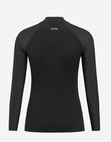 Orca Tango Womens Long Sleeve Thermal Surf Rash Vest - Black