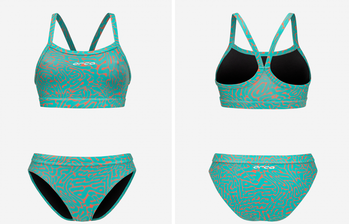 Orca Core Womens Bikini - Orange Diploria