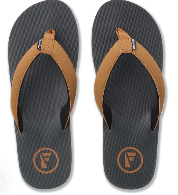 Foamlife Traa Sugar Cane Men's Flip-Flops - Slate/Grey