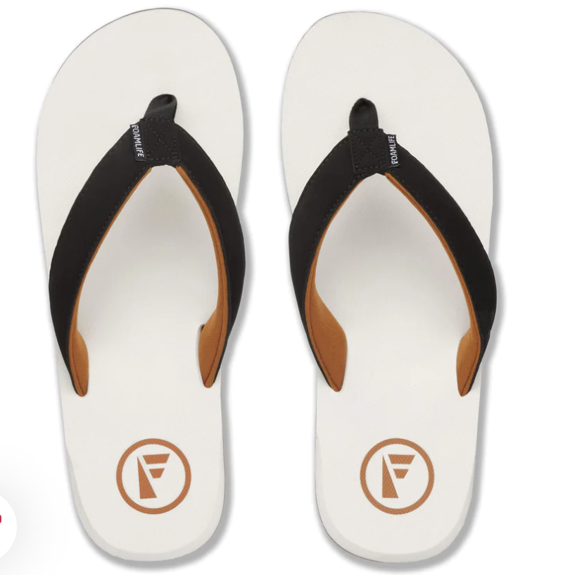 Foamlife Traa Sugar Cane Men's Flip-Flops - White