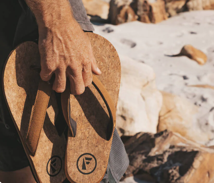 Foamlife Mully Cork Men's Flip-Flops - Tan