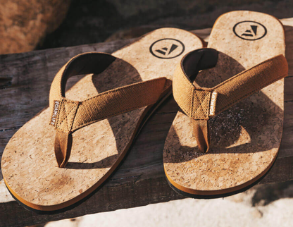 Foamlife Mully Cork Men's Flip-Flops - Tan