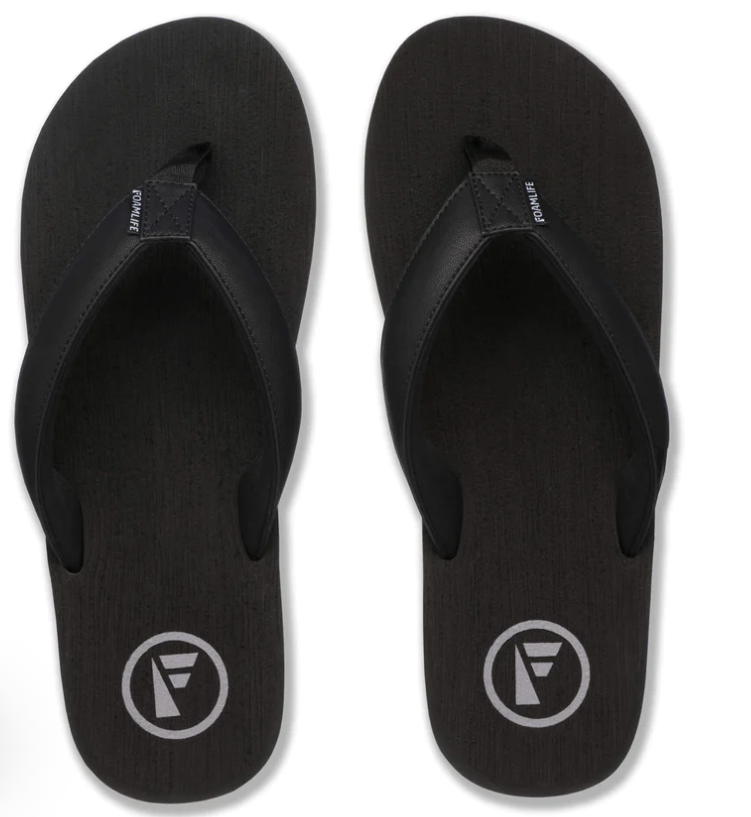 Foamlife Seales Men's Flip-Flops - Black/Black