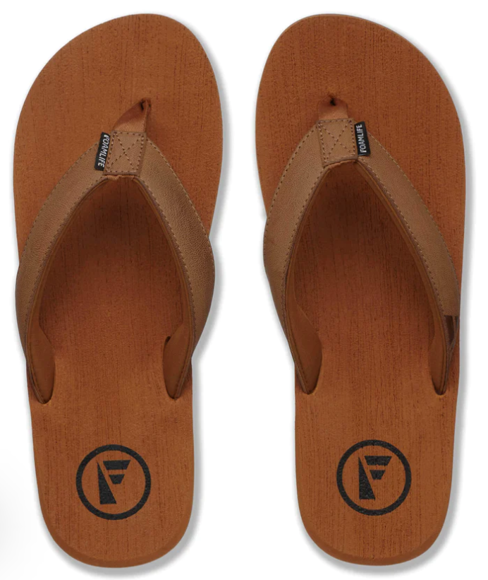Foamlife Seales Men's Flip-Flops - Tan/Tan