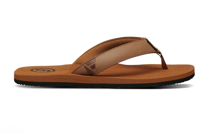 Foamlife Seales Men's Flip-Flops - Tan/Tan