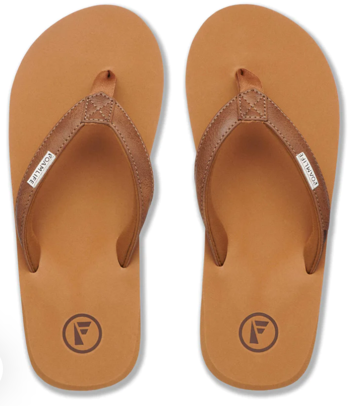 Foamlife Seales Sugarcane Women's Flip-Flops - Latte Brown