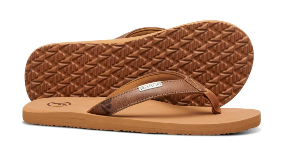 Foamlife Seales Sugarcane Women's Flip-Flops - Latte Brown