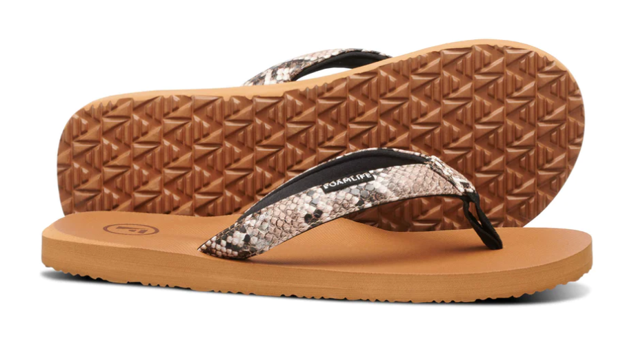 Foamlife Selene Women's Flip-Flops - Latte Brown