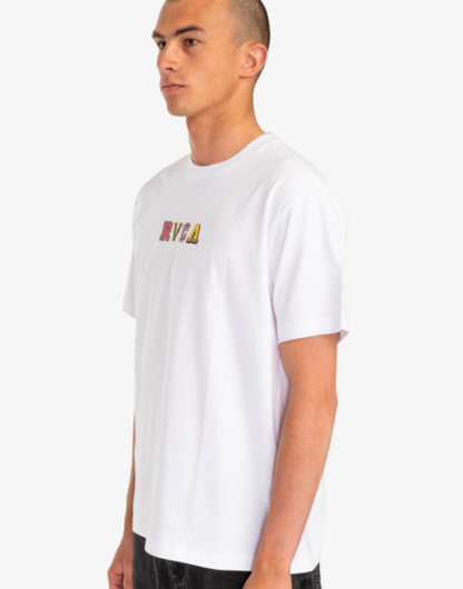 RVCA Letterman Men's Short Sleeve Tee - White
