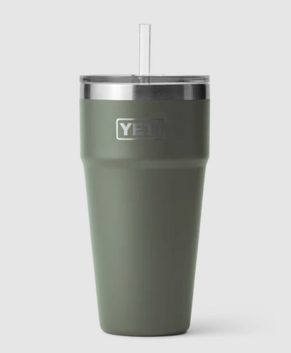 Yeti Rambler 26oz Straw Cup - Camp Green