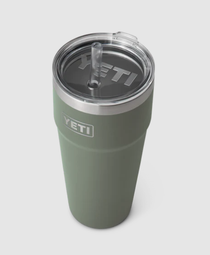 Yeti Rambler 26oz Straw Cup - Camp Green