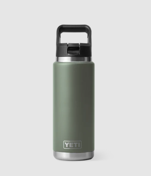 Yeti Rambler 26oz Straw Bottle - Camp Green