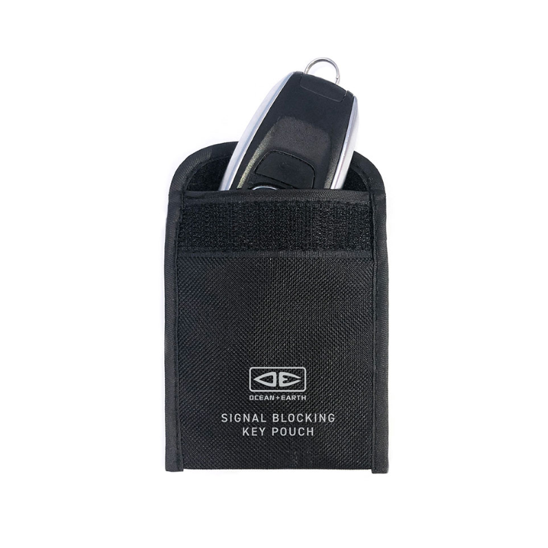 Ocean and Earth Signal Blocking Key Pouch for Keyless Car - Black