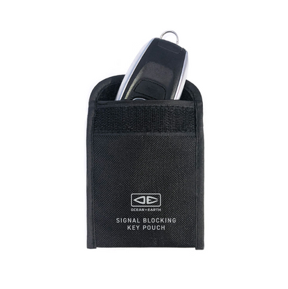 Ocean and Earth Signal Blocking Key Pouch for Keyless Car - Black