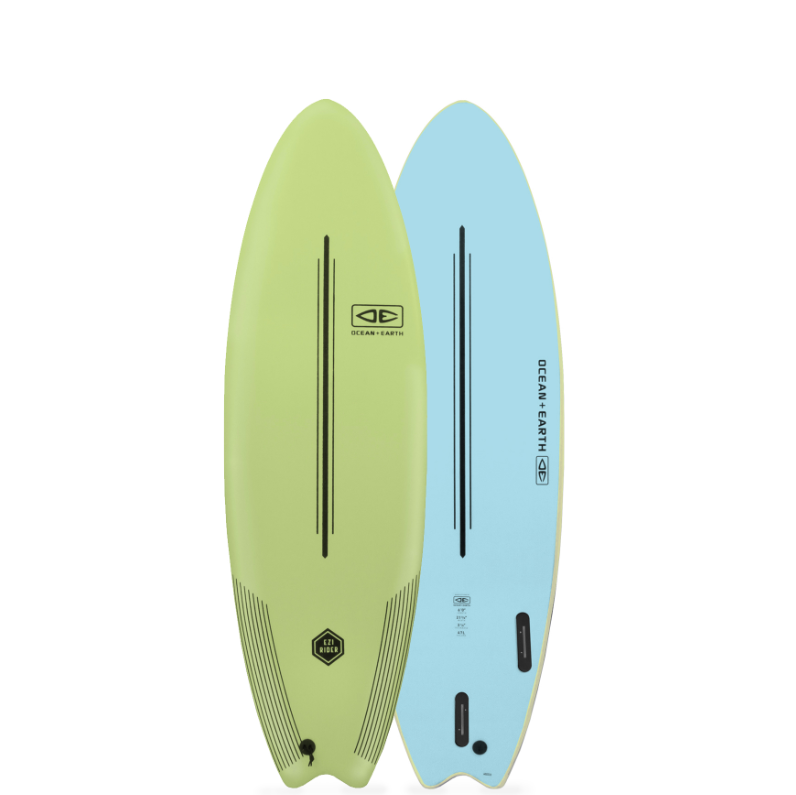 Ocean and Earth Ezi Rider 6ft6 Softboard - Acid Green