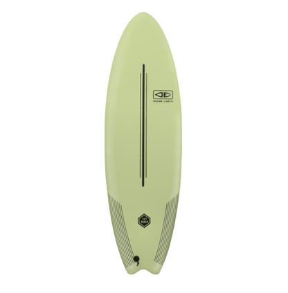 Ocean and Earth Ezi Rider 6ft6 Softboard - Acid Green