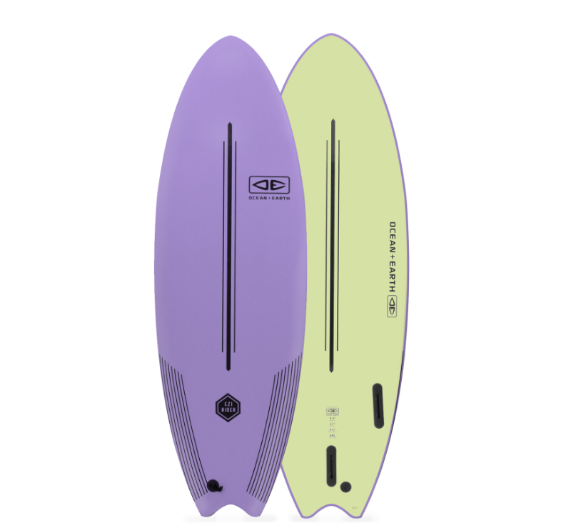 Ocean and Earth Ezi Rider 6ft6 Softboard - Purple