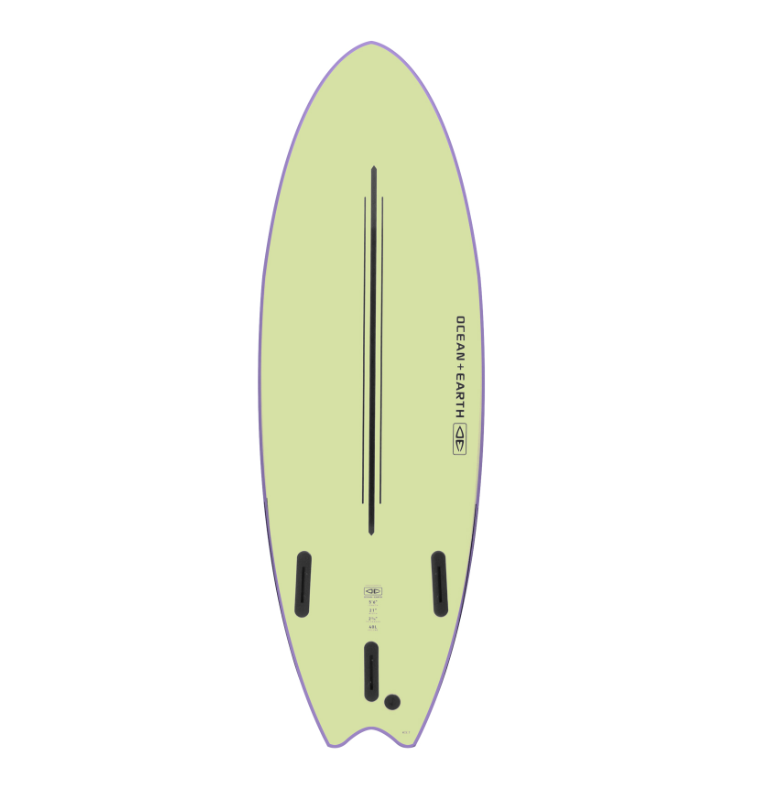 Ocean and Earth Ezi Rider 6ft Softboard - Purple