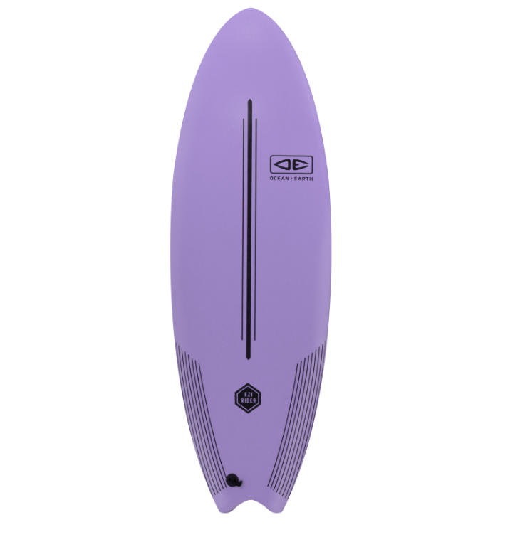 Ocean and Earth Ezi Rider 6ft6 Softboard - Purple