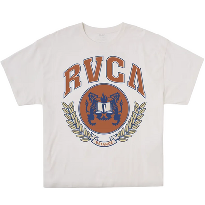 RVCA Varsity Short Sleeve Women's T-Shirt - Vintage White