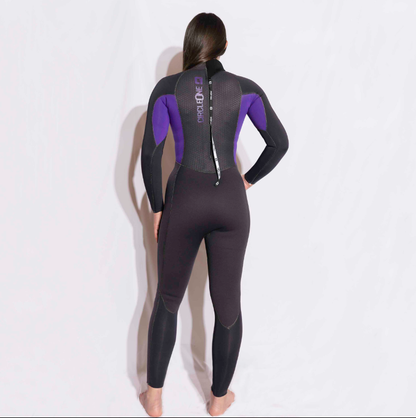 Circle One Faze 4/3mm Women's GBS Back ZIp Wetsuit 2025 - Purple
