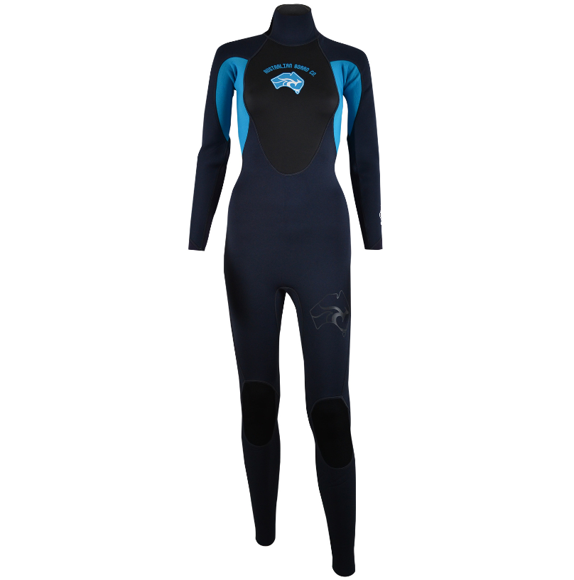 Australian Board Company Pulse 3/2mm Womens Back Zip  Wetsuit - Turquoise