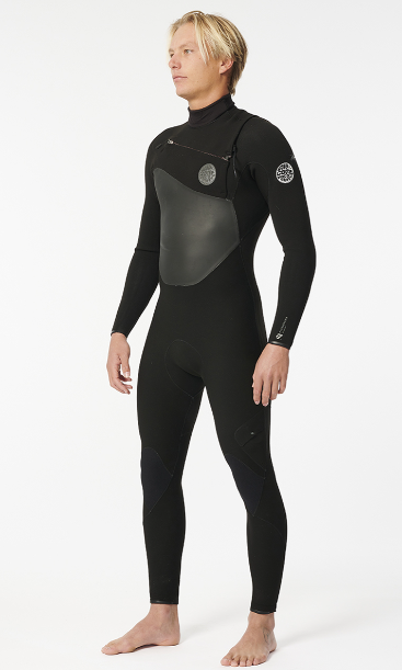 Rip Curl Flash Bomb 5/3mm Chest Zip Men's Winter Wetsuit 2024 - Black