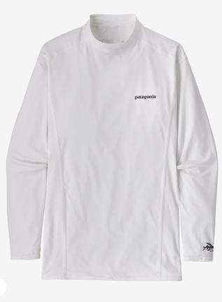 Patagonia R0 Mens Long-Sleeved UPF Top - White
