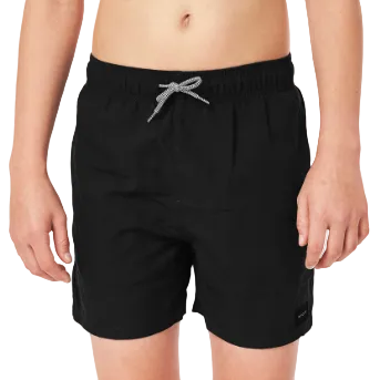 Rip Curl Offset Boys Volley Shorts - Black