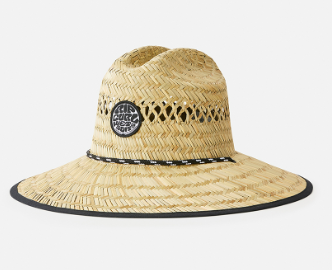 Rip Curl Logo Mens Straw Hat - Natural